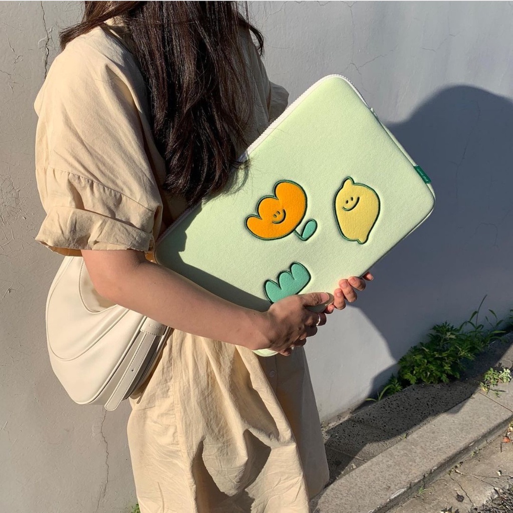 Túi đựng Laptop kích thước 15 13.3 13 12 11 10.5 10.2 inch phong cách Hàn Quốc dễ thương xinh xắn