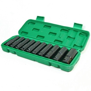 Bộ khẩu 10 món, khẩu bulong vặn ốc 1/2 khẩu 8-10-12-13-14-15-17-19-21-24