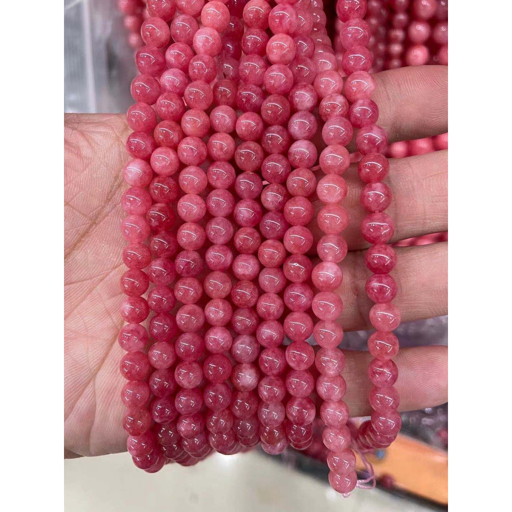 DIY Natural Rhodochrosite round beads 6-10mm for making accessories