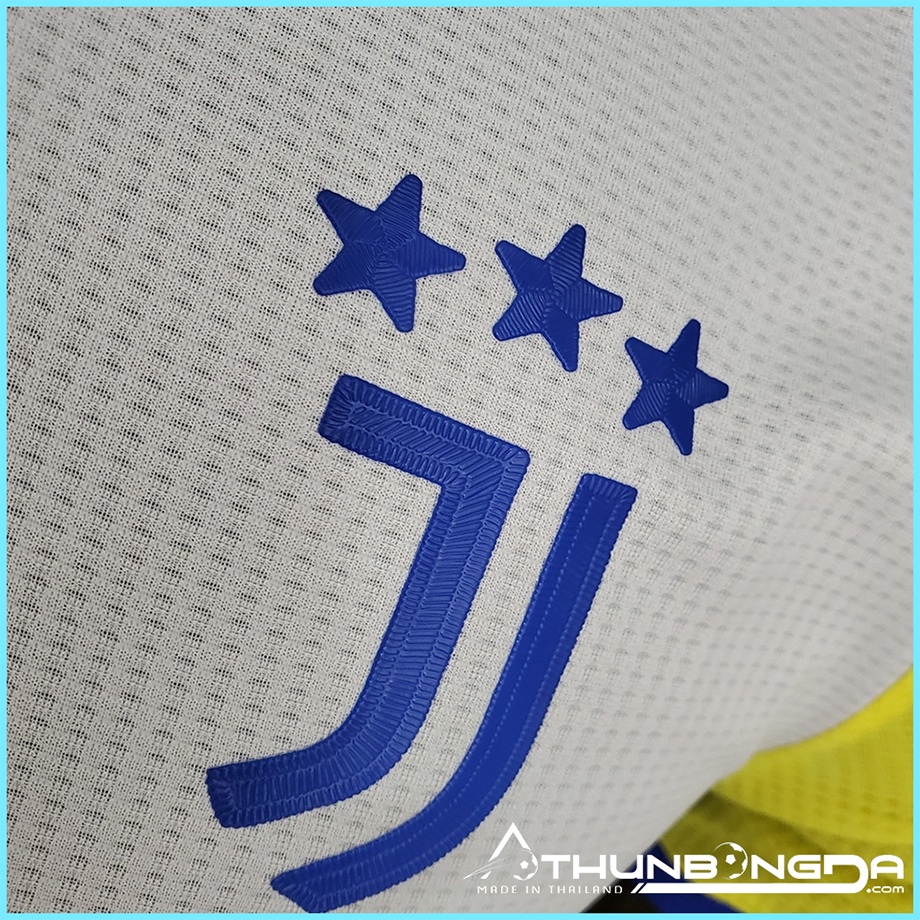 Áo Juventus vàng xanh sân khách 2021/2022, 2021/22 mẫu 3 Bản PLAYER Issue Body fit cao cấp