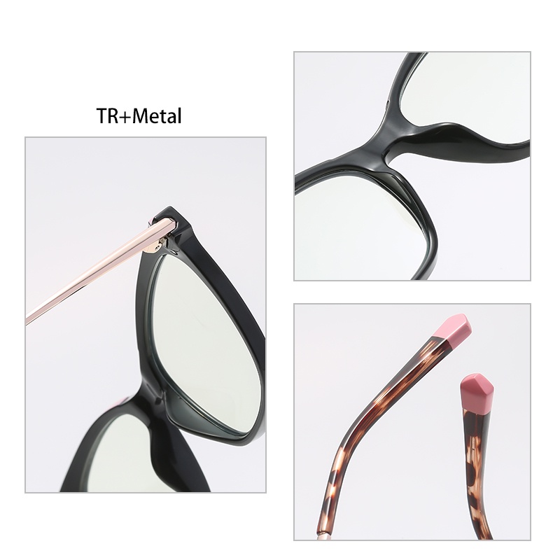 Mắt kính ZELIN TJ811 gọng mắt mèo bằng kim loại chống ánh sáng xanh thời trang cho nữ