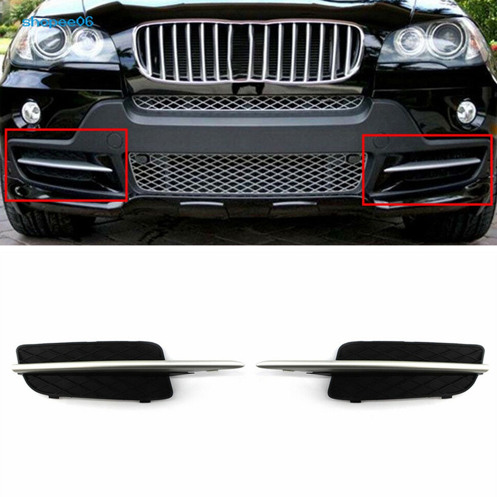 Cwpe_l/r Đèn Pha Bezel Giảm Xóc Có Lưới Tản Nhiệt 51117159593 51117159594 Phụ Kiện Chuyên Dụng Dành Cho BMW E70 X5 07-09