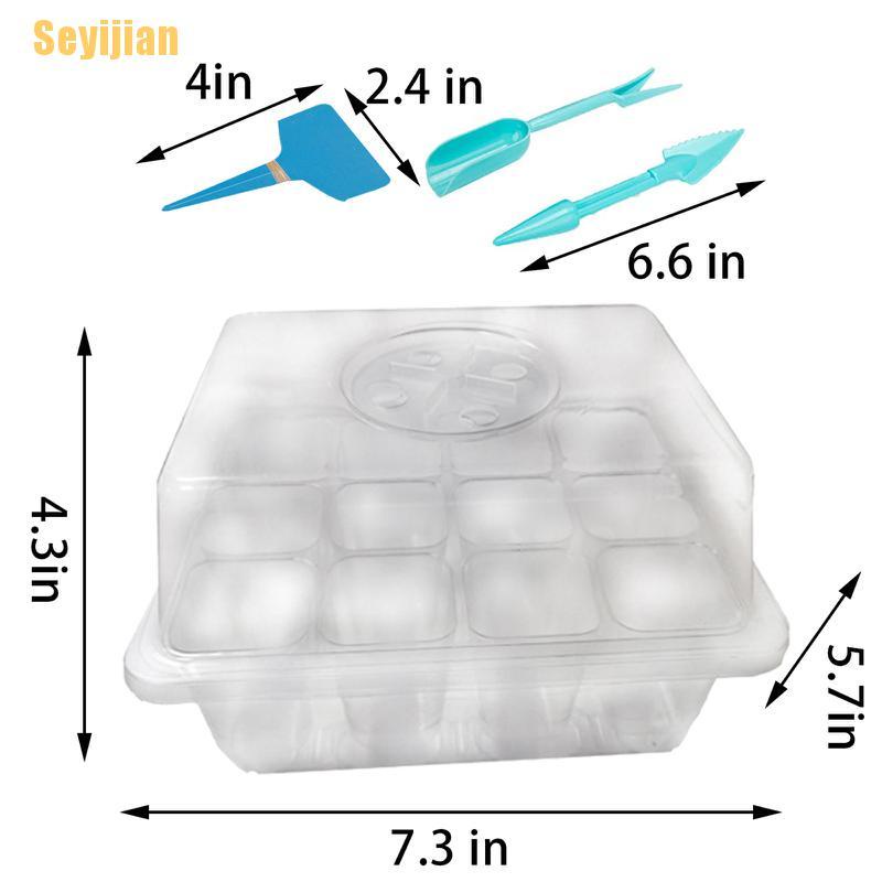 Set 10 Khay Đựng Hạt Giống (12 Ô)