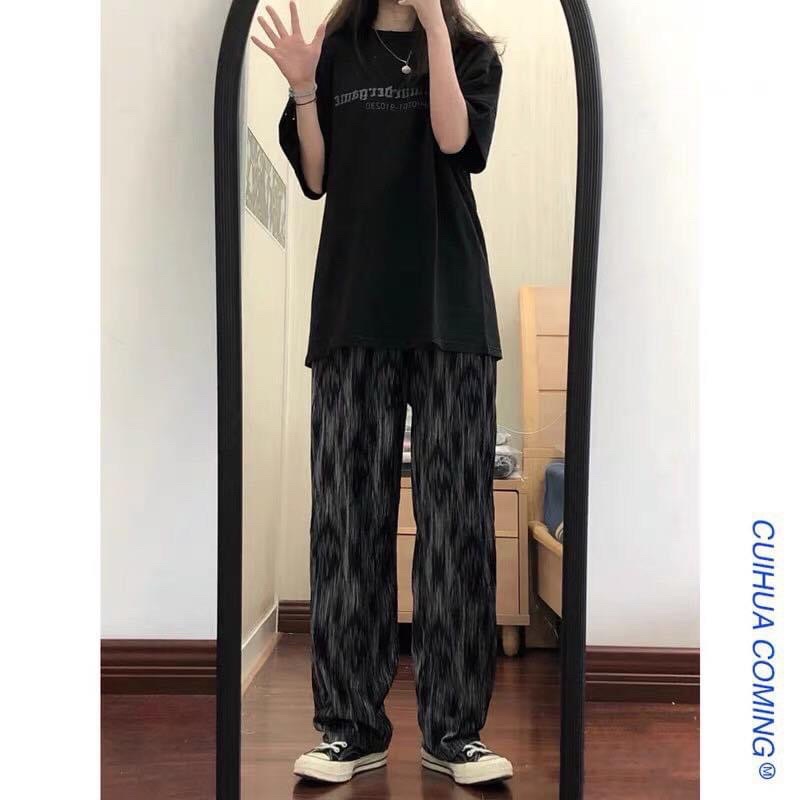 Quần Ống Suông Hoạ Tiết 3D Unisex