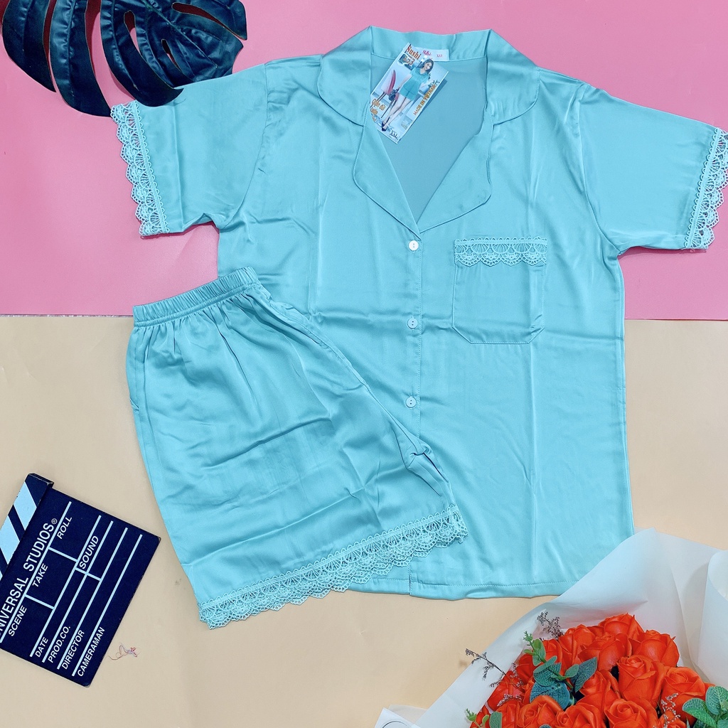 [ HÀNG ĐẸP - GIÁ RẺ ] Bộ Pizama Đùi Ren Chất Mềm Mại, Thoải Mái Nhẹ Nhàng | BigBuy360 - bigbuy360.vn