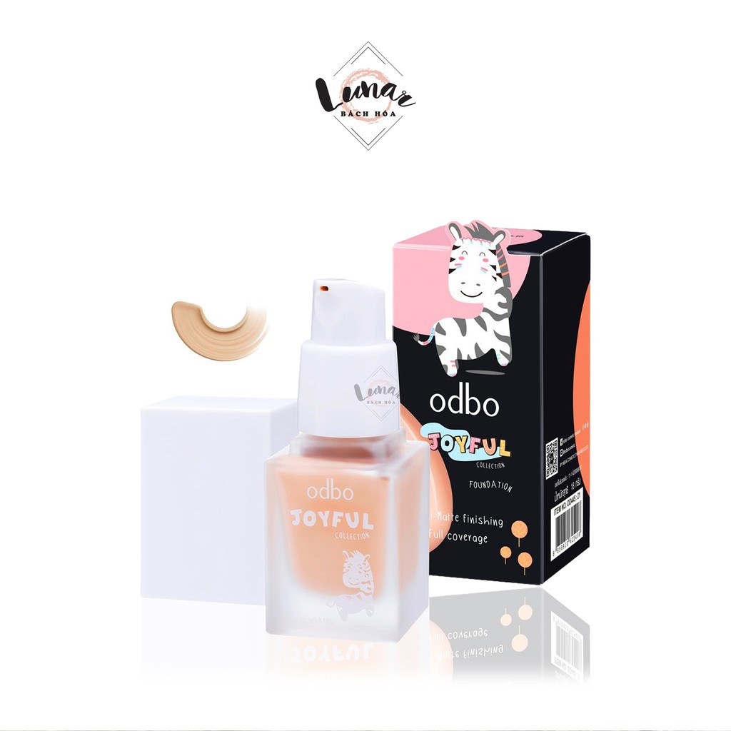 Kem Nền Kiềm Dầu Lâu Trôi Tông Tự Nhiên Odbo Joyful Foundation OD445 No.23