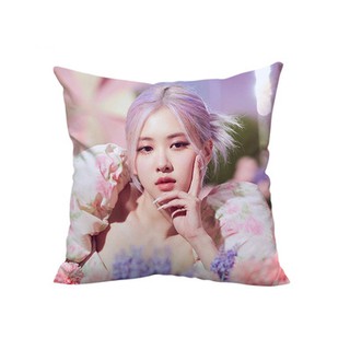 Gối vuông trang trí in hình Rose BlackPink  dễ thương giá cực tốt