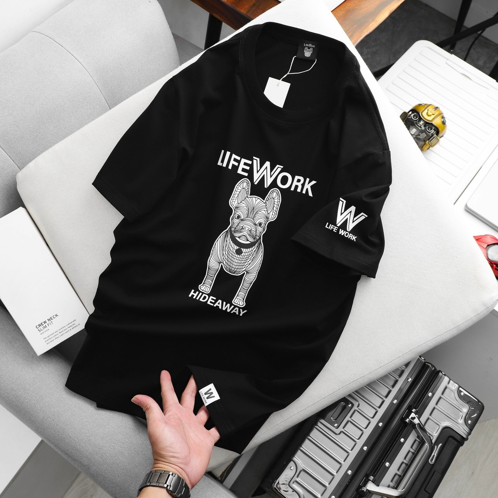 Áo thun thời trang tay lỡ unisex phong cách street style, chất cotton 4 chiều mềm mịn, thấm hút tốt LW1