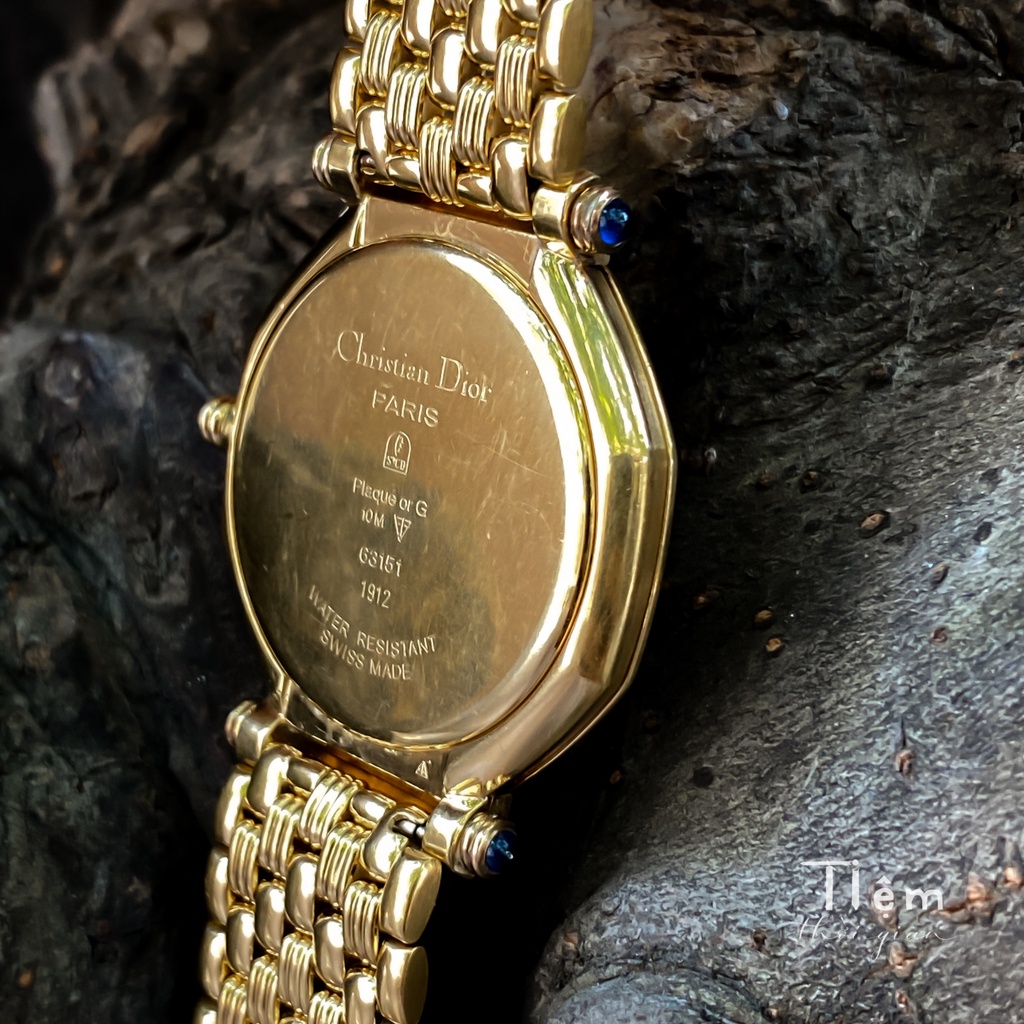 - CHRISTIAN DIOR - NỮ - Đồng hồ USED Thụy Sĩ >>> MỚI 98% SWISS MADE / BỌC VÀNG TOÀN THÂN