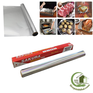 Giấy bạc nướng thịt cá cuộn 5m x khổ 45cm