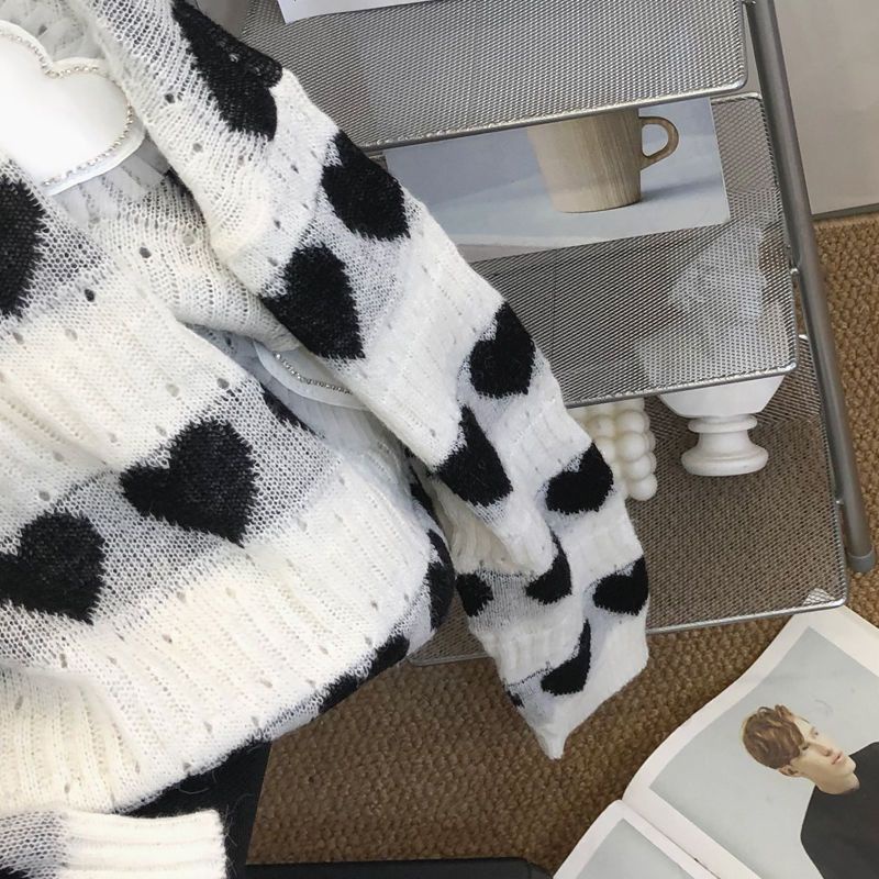 Áo Sweater Dệt Kim Cổ Thủy Thủ Xinh Xắn Cho Nữ  tao bao
