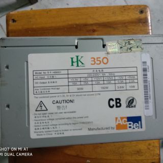 Nguồn acbel 350hk. Tặng dây nguồn