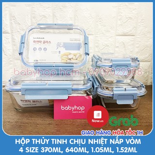 Hộp thủy tinh chịu nhiệt Lock&Lock nắp vòm nhựa Tritan LLG491 LLG492 LLG493 LLG494 LLG238 LLG239 LLG242 LLG894 LLG895
