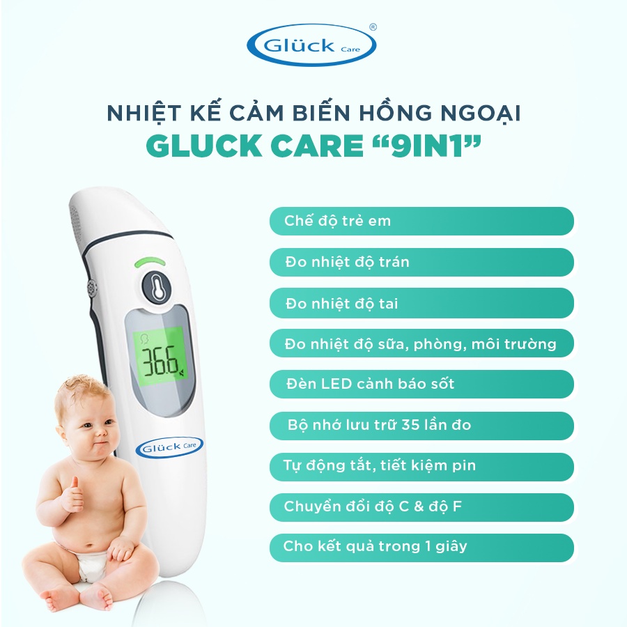 Nhiệt Kế Điện Tử Gluck Care FC-IR100