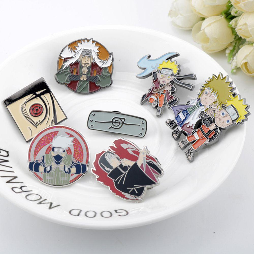 EXPEN Huy Hiệu Cài Áo Kim Loại Hình Nhân Vật Anime Naruto