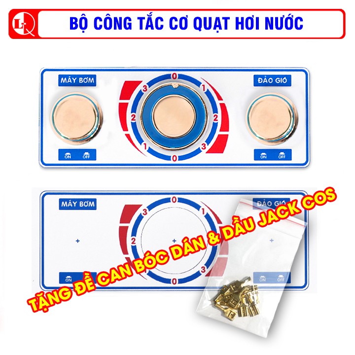 CÔNG TẮC CƠ QUẠT HƠI NƯỚC - Tặng đề can &amp; bộ đầu COS