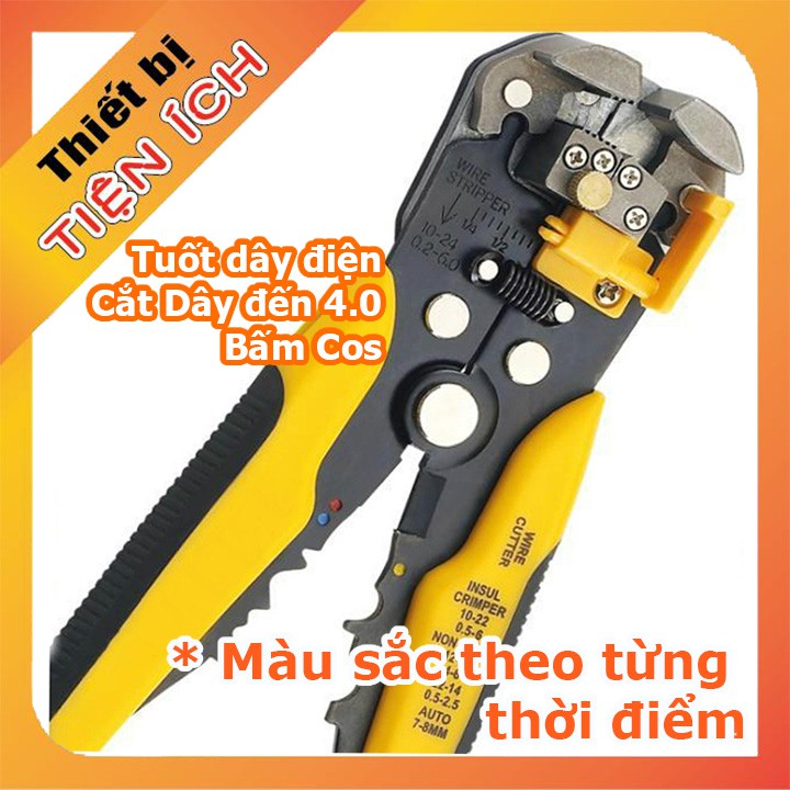 Kìm tuốt dây điện thông minh cắt dây bấm cos đa năng loại tốt (P022)