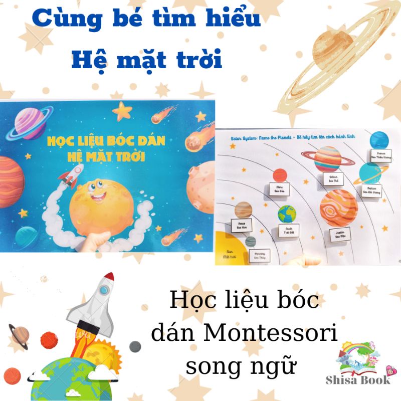 Học Liệu Thông Minh Bóc Dán Về Vũ Trụ Và Các Hành Tinh Quanh Chúng Ta