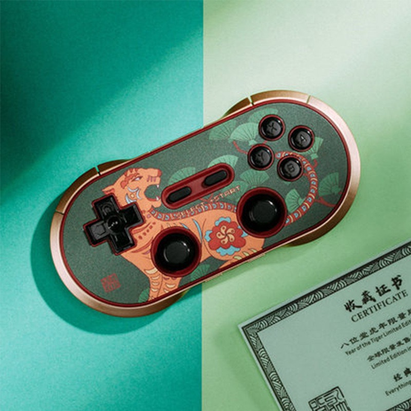 Tay cầm 8BitDo 2022 Năm Canh Dần Gamepad Bluetooth Cho Windows Android MacOS Cho Nintendo Switch