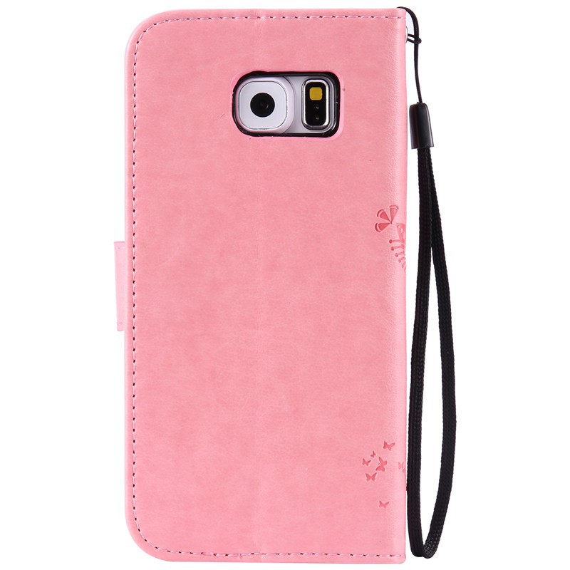 Bao da dập nổi họa tiết cây và mèo cho Samsung Galaxy S7 Edge | BigBuy360 - bigbuy360.vn