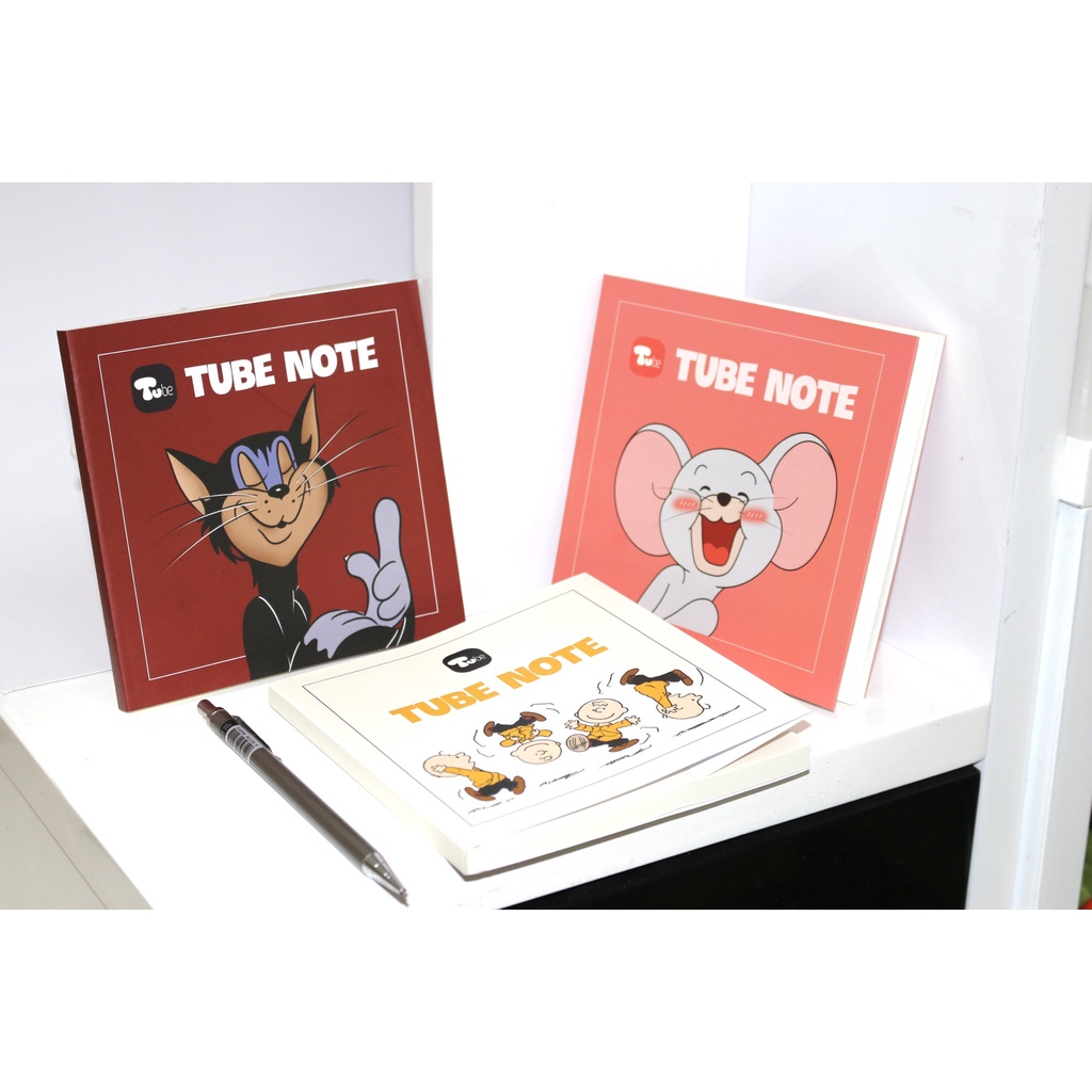 Sổ Tay Vuông Tube - Mèo Butch Đen ( Tom và Jerry ) - Sổ tay ghi chép, vẽ hằng ngày TB0002