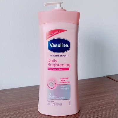 Sữa dưỡng thể Vaseline Healthy Bright Daily Brightening Even Tone Lotion 725ml