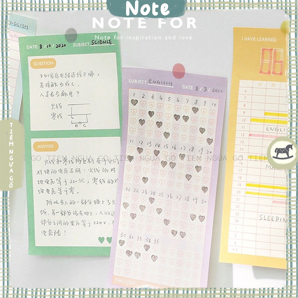 Tập Note Girls Power, Giấy Note Ghi Chú, Giấy Ghi Chú, Giấy Note Cute Dễ Thương, Trang Trí Sổ Bullet Journal, Sổ Tay