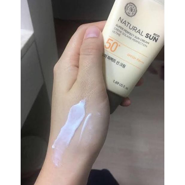 (hàng Mới Về) Kem Chống Nắng Tự Nhiên The Face Shop Spf 50 Pa + + 80ml