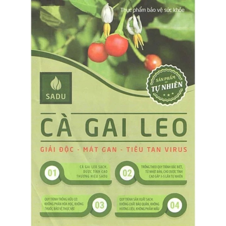 Trà Cà Gai Leo Hoà Tan Sadu - Giải Độc, Hạ Men Gan Hộp 150g