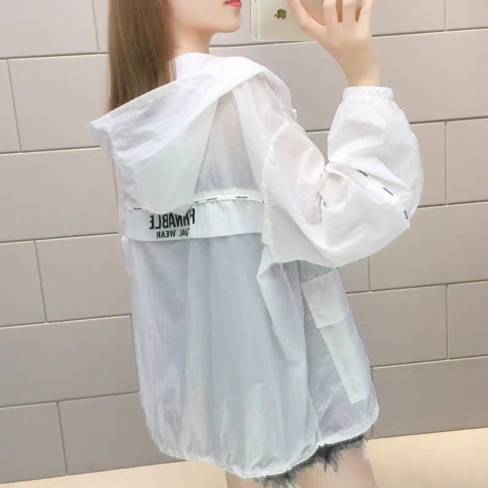 Áo Khoác Chống Nắng Chất Lụa Lạnh Mỏng Thoáng Khí Phong Cách Hàn Quốc Thời Trang Mùa Hè Xinh Xắn Cho Nữ