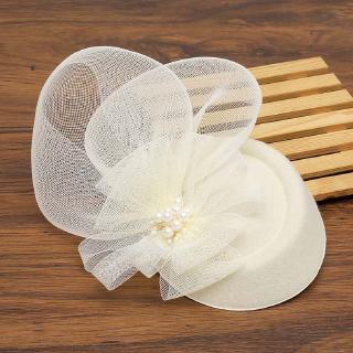 Phụ kiện cưới cho nữ thời trang cổ điển Nơ lưới Mũ cô dâu