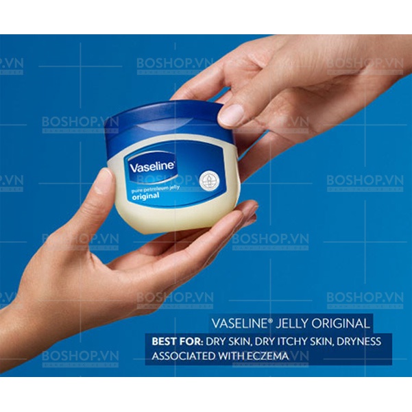 Sáp dưỡng ẩm mềm mịn Vaseline 100% Pure Petroleum Jelly Original