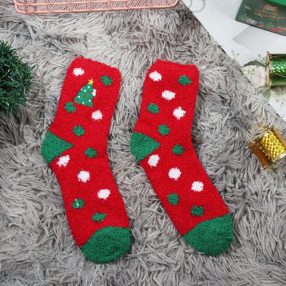 Vớ Cotton Mềm Mại Giữ Ấm Mùa Đông Mừng Năm Mới