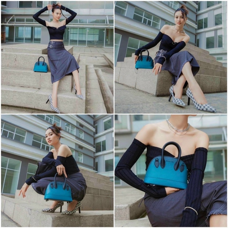 Túi hến sẵn đủ 4 màu sz 22 không box - HANA BAG
