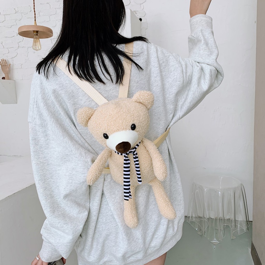 Balo Mini Nữ Gấu Bông Thời trang Cute Rất Xinh và Ngộ Nghĩnh Có Thể Dành Cho Bé Trai Bé Gái