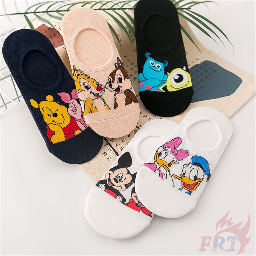 ❀ Vớ Mắt Cá Chân Q-1 Hoạt Hình Disney ❀ 1 Đôi Tất Ngắn Thời Trang Hip Hop Đường Phố Unisex