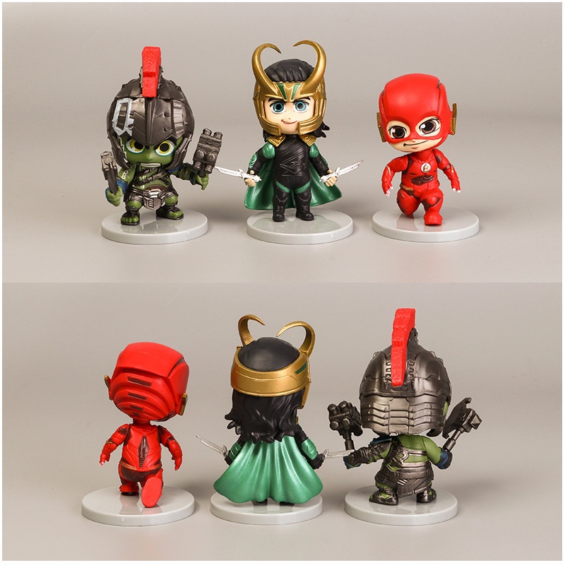 [Set C] Mô hình nhân vật Marvel comic Thor- Hulk - Loki - Flash - Báo đen - Iron Man- Wonder Woman - Dc Marvel