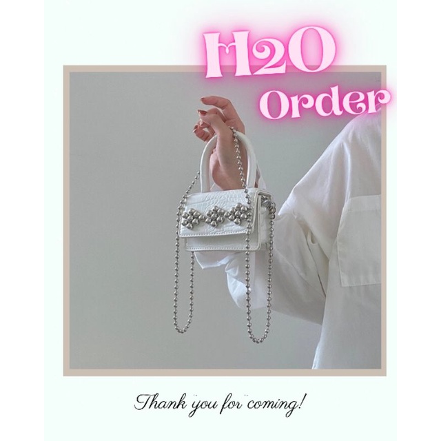 Mẫu thiết kế lạ không ĐỤNG HÀNG - Túi đeo chéo đeo vai có quai xách phối dây chuỗi hạt Order Taobao ngắn ngày