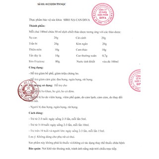 SIRO HO XẠ CAN DIVA