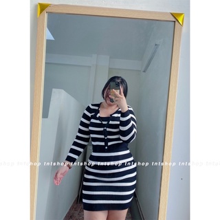 SET ĐẦM LEN 2 DÂY + ÁO KHOÁC LEN [TNT Shop Bigsize 60Kg 90Kg]