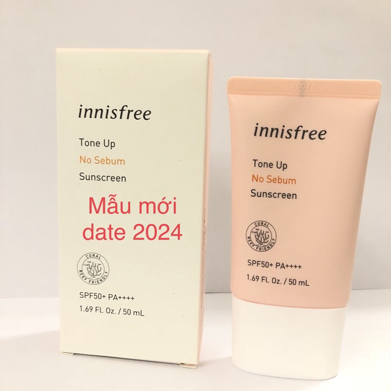 Kem Chống Nắng FREESHIP Kem chống nắng Innisfree No Sebum Sunscreen SPF50/PA++++ nâng tone kiềm dầu