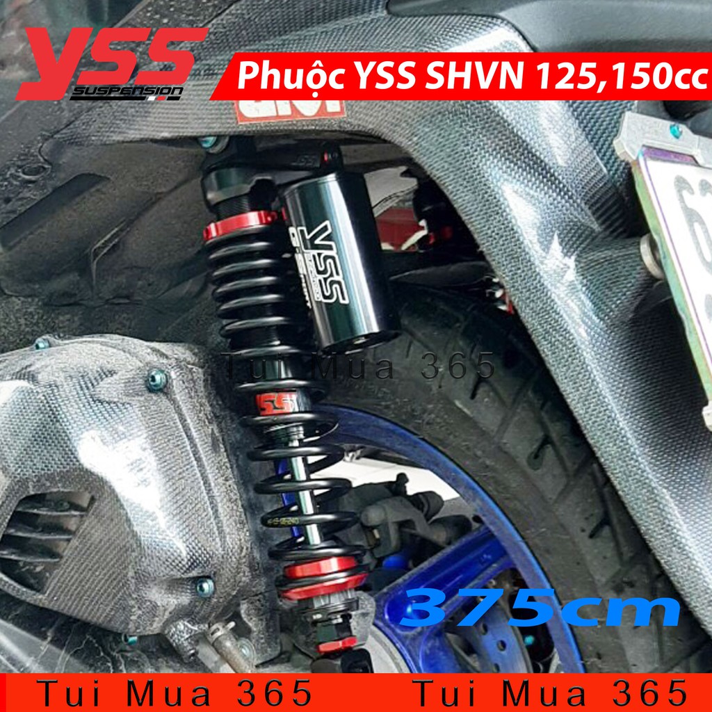 Phuộc YSS Honda SHVN 125,150,300 Thái Lan G-Sport Black/Black