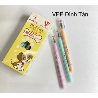 Bút gel có đầu xoá g-star er-01 màu tím 0.5mm - bút gel xoá được