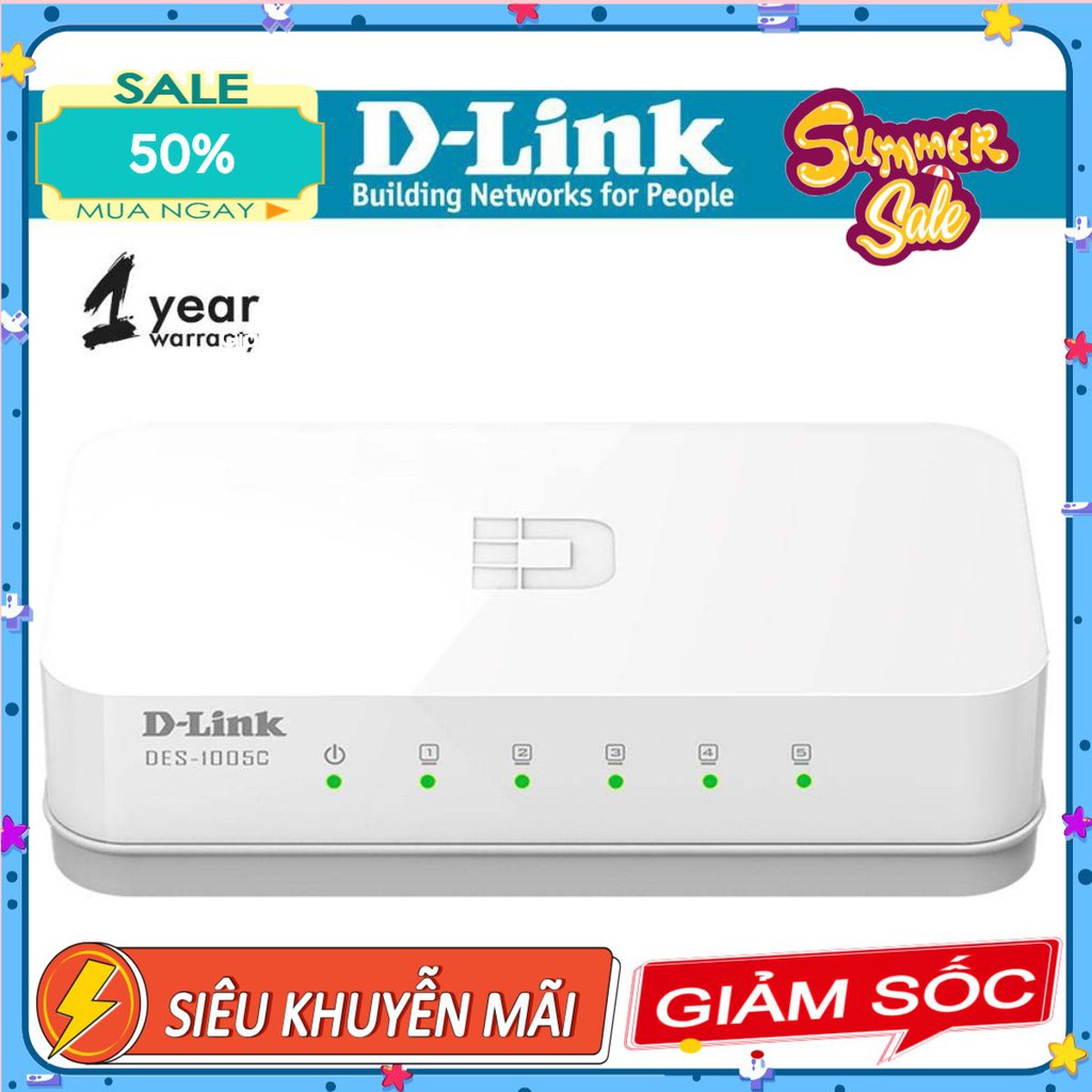 Switch D-LINK DES - 1005C 5 Port 10/100Mbps