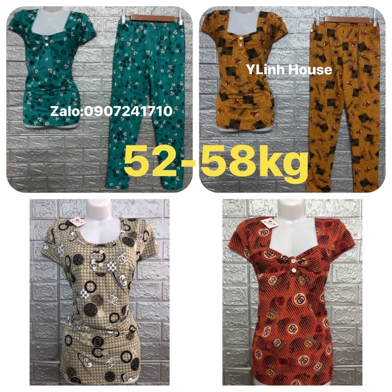 Size3D (52-60kg)đồ bộ quần dài nhiều mẫu