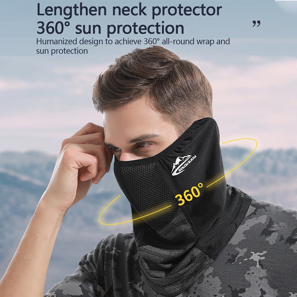 Khẩu Trang Che Mặt Chống Tia UV Chắn Gió Thoáng Khí Tiện Dụng