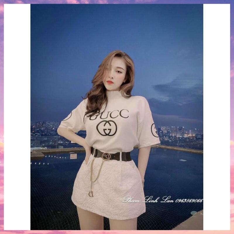 Chân váy Tacta Trắng vân hoa nổi.Chân váy ngắn giấu quần kèm đai sang chảnh. | BigBuy360 - bigbuy360.vn