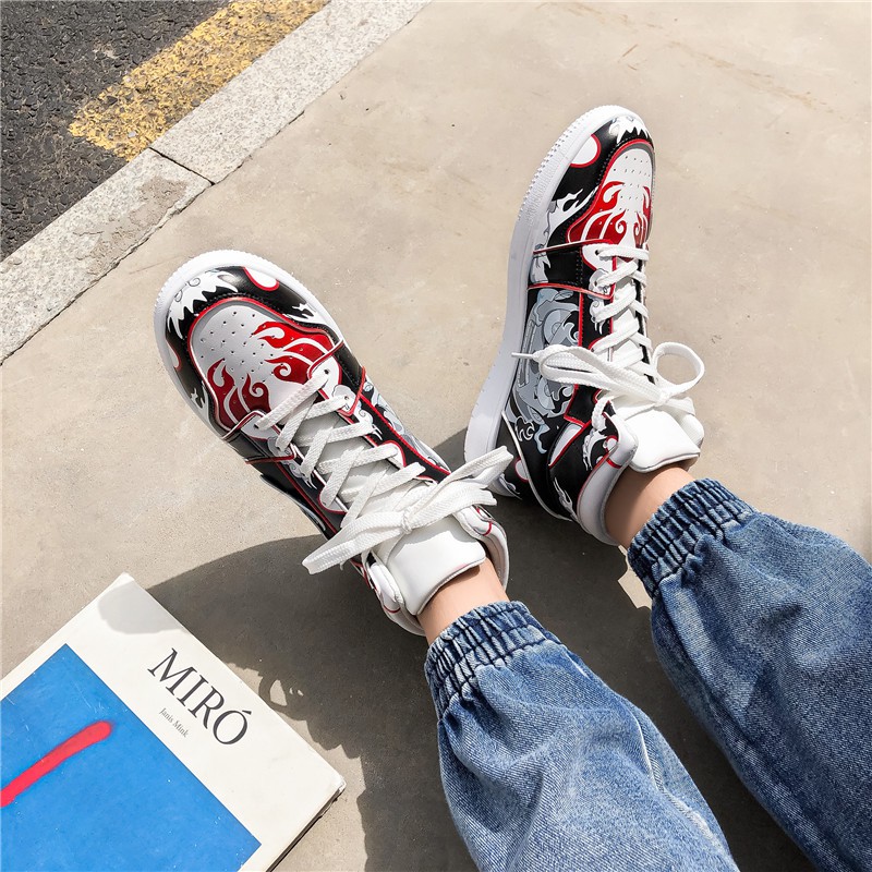 [Mã FAGREEN245 giảm 10% tối đa 30K đơn 99K] Men's Sports Shoes With One Piece Anime Character Pattern | BigBuy360 - bigbuy360.vn