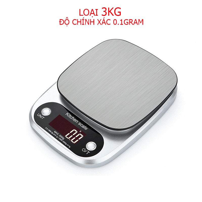 Cân điện tử nhà bếp C305, cân thực phẩm Loại 3kg, 5kg, 10kg độ chính xác cao Kitchen Scale C305 - Khalik