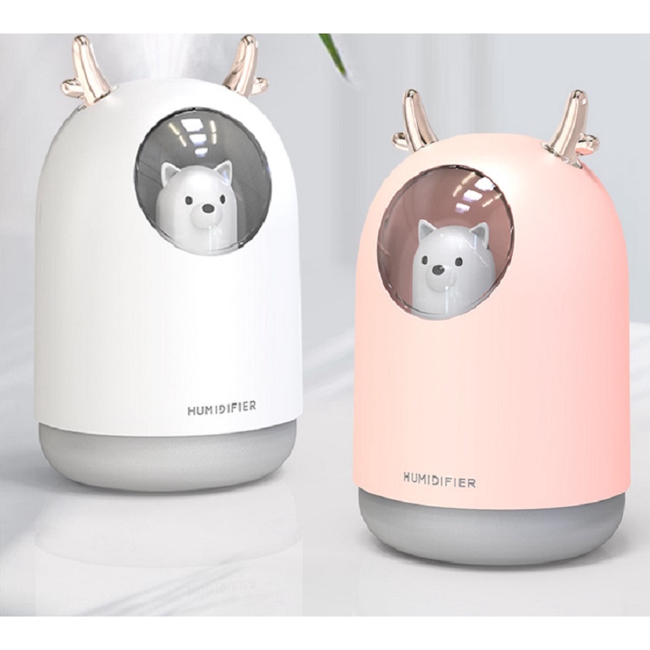 Máy Phun Sương Humidifier M106 Hình Gấu Tạo Độ Ẩm Tốt